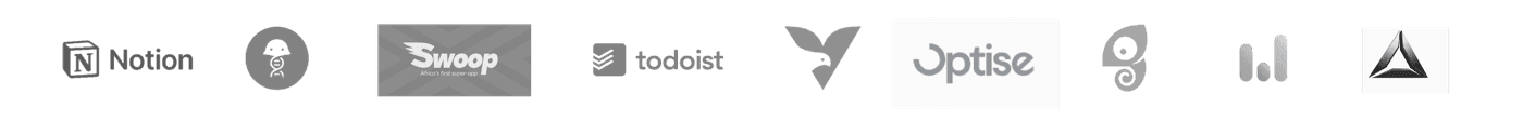 Notion, Swoop, todoist, Optise and more